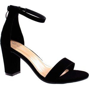 TOP Moda Womens Gallery-45 Party Dress High Heels Sandal Shoes-Black